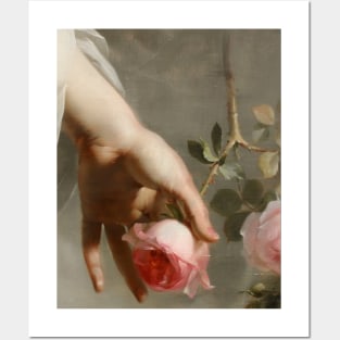 Pink Rose Romantic Vintage Posters and Art